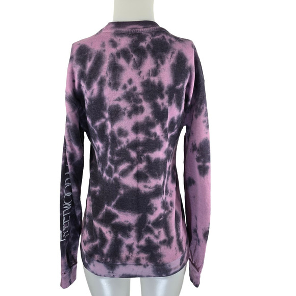 Fleetwood Mac Rumors Purple/Pink Tie Dye Winter Warm Sweatshirt S - Picture 2 of 4